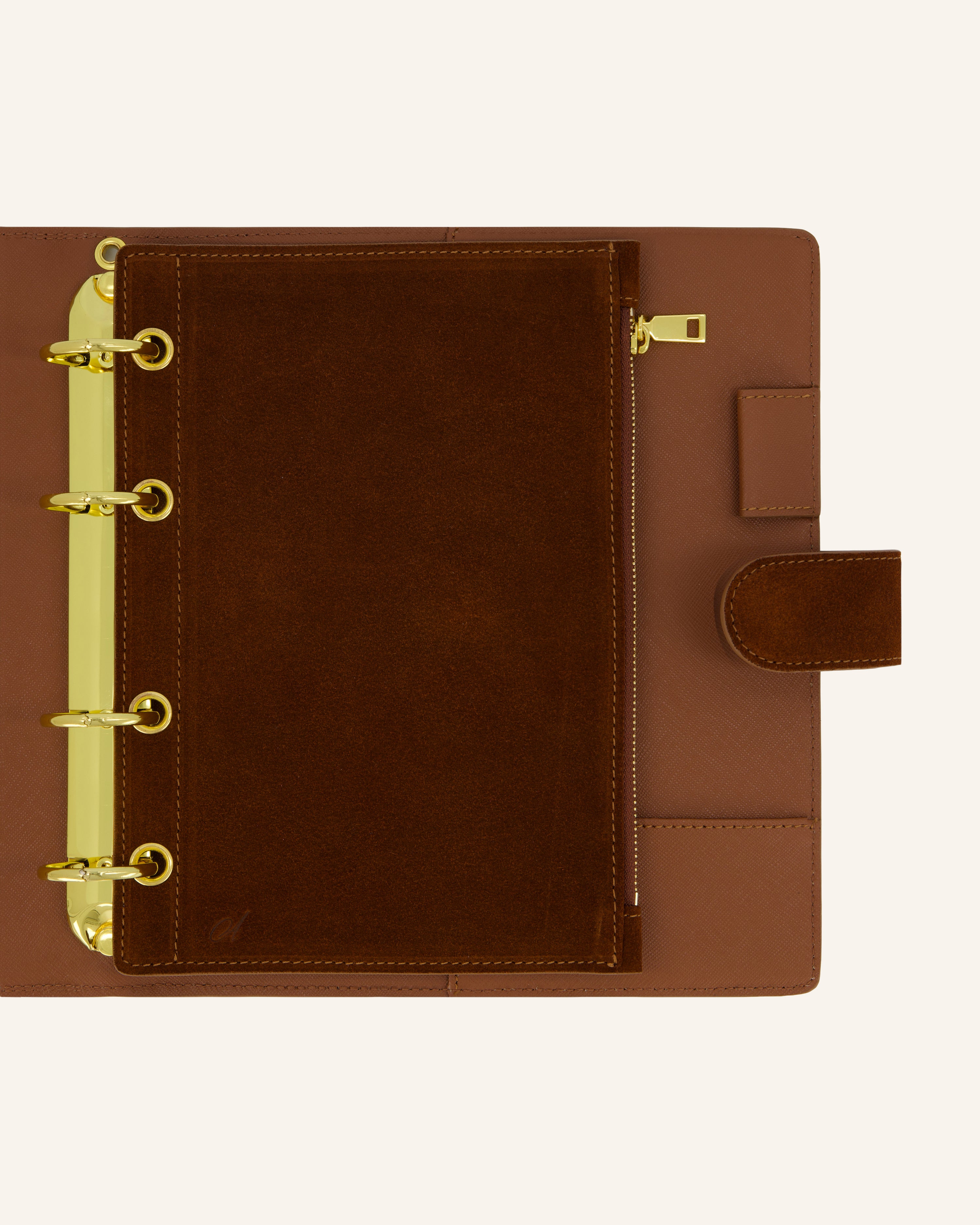 The Chocolate Suede Pouch
