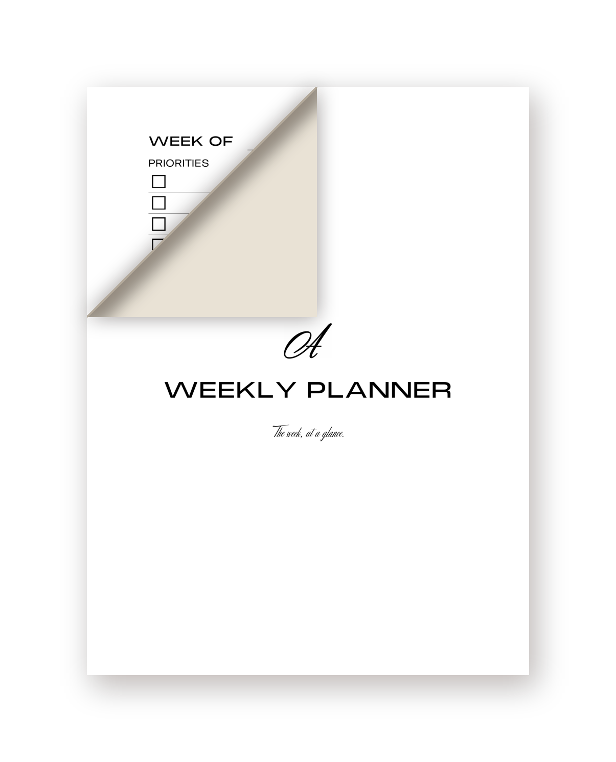 Weekly Planner