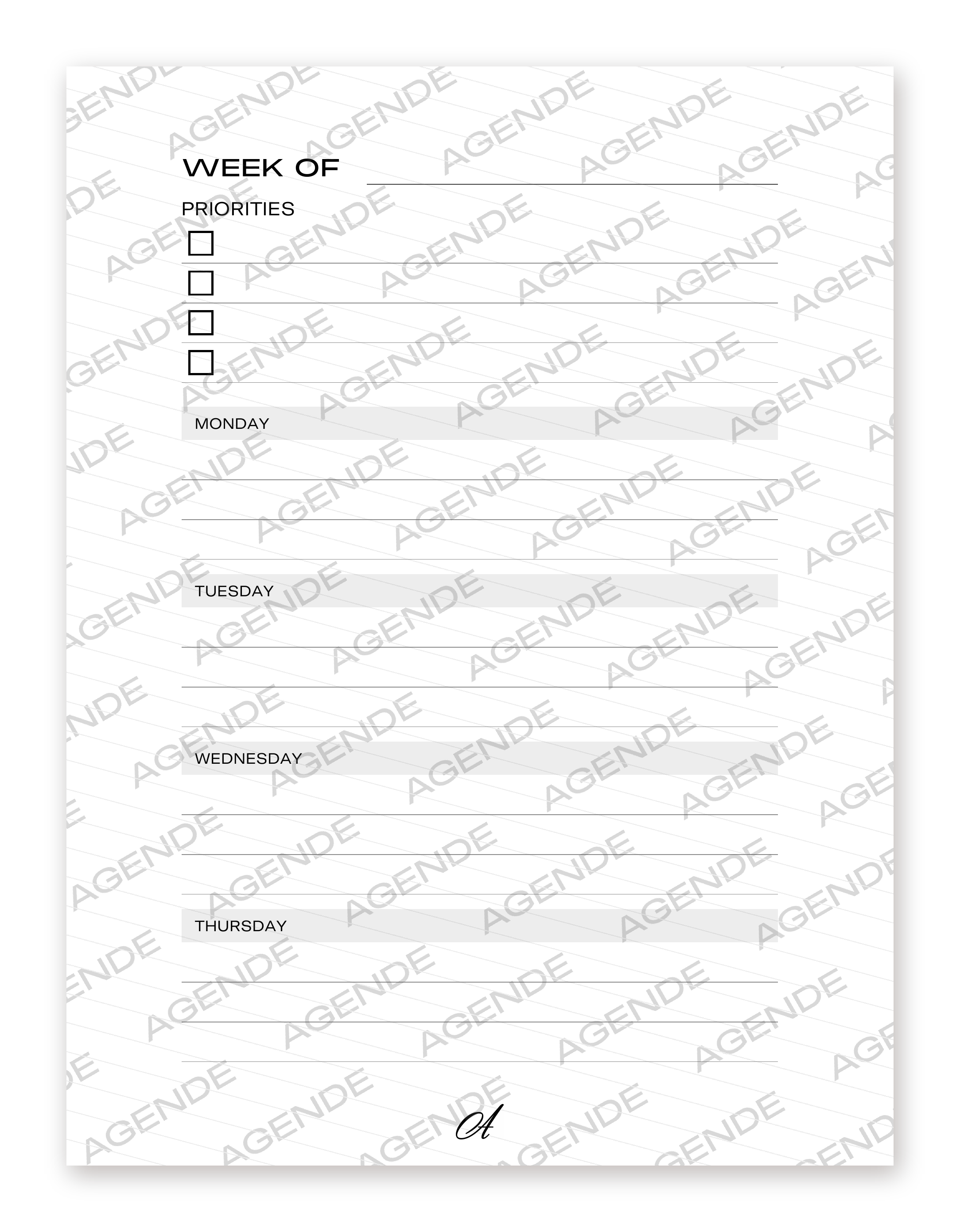 Weekly Planner