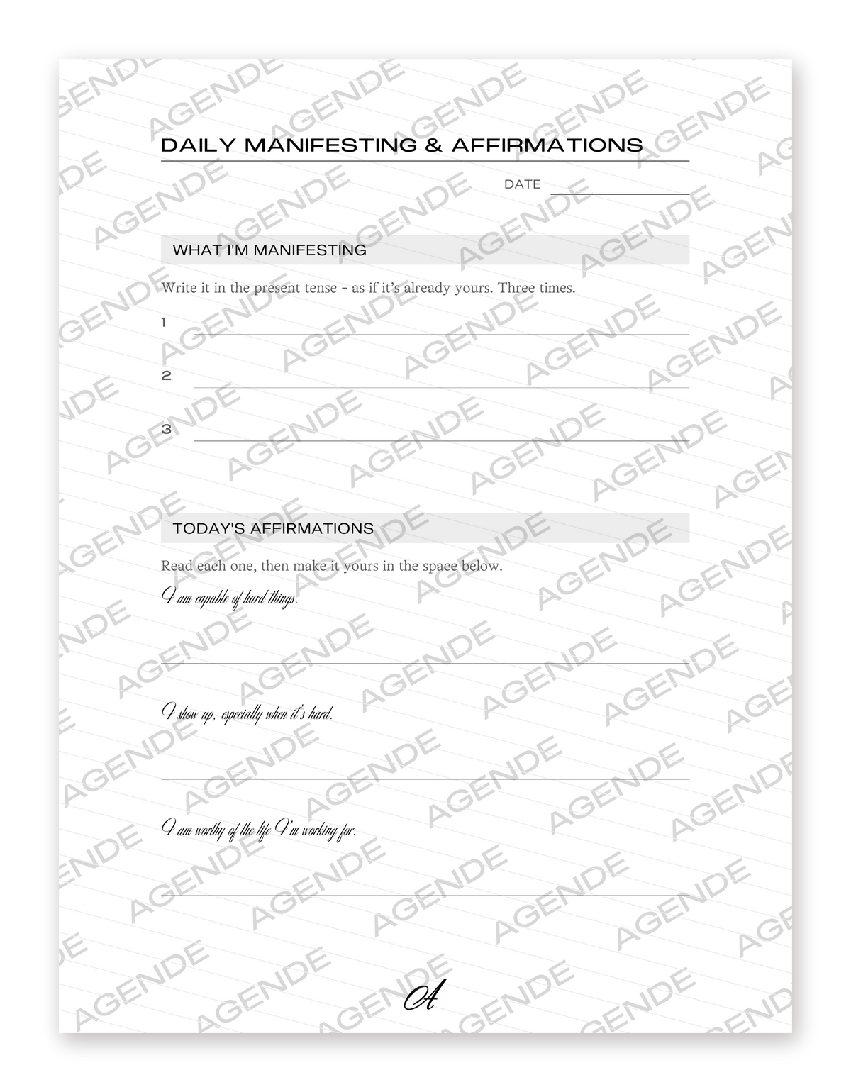 Daily Manifesting & Affirmations